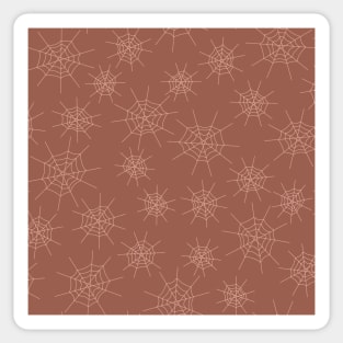 warm hot chocolate spider webs Sticker